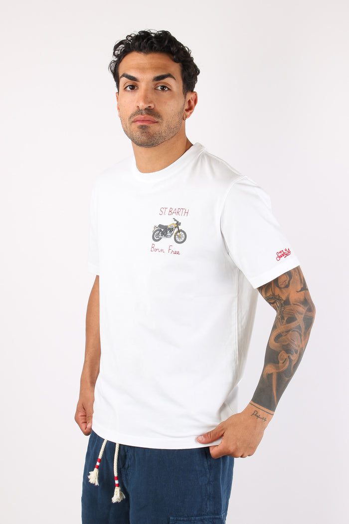 T-shirt Scritta Ricami Ducati-3