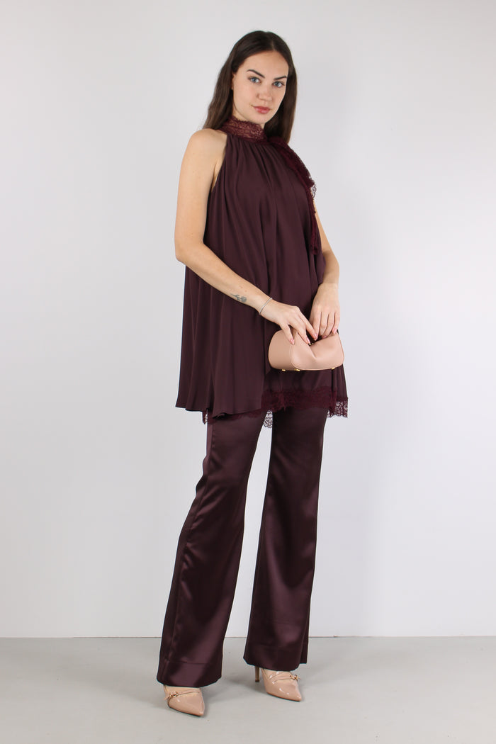 Mirtillo Abito Crepe Pizzo Bordeaux-5
