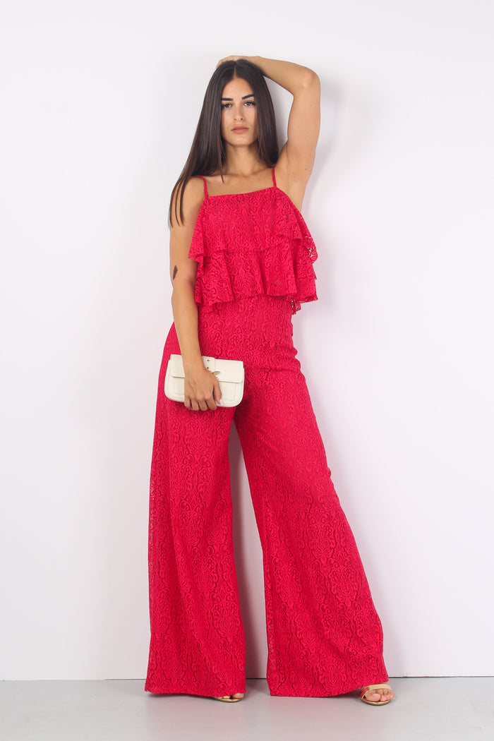 Pantalone Palazzo Pizzo Magenta-5