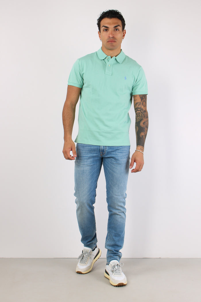 Polo Rete Slim Fit Celadon-2