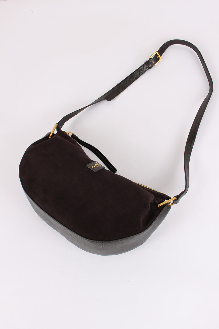 Hobo Suede Dark Brown-4