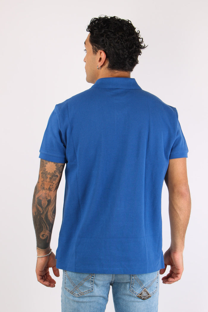 Polo Manica Corta Dusty Azure-5