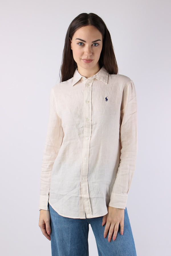 Camicia Classica Lino Antique Cream