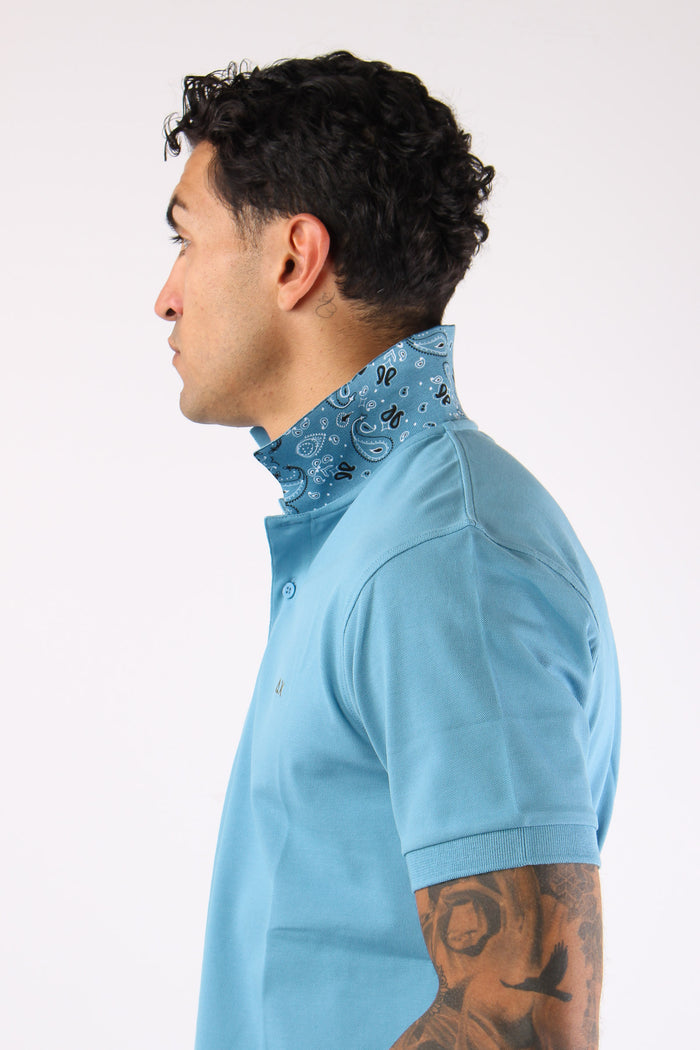 Polo Sotto Collo Bandana Avio-7