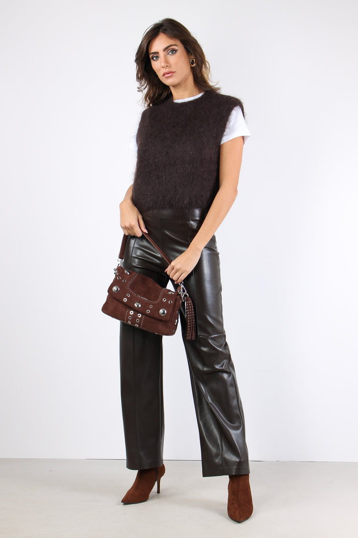 Gilet Misto Mohair Moro