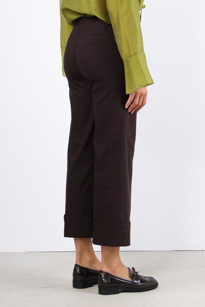 Pantalone Bengalina Cropped Moro-6