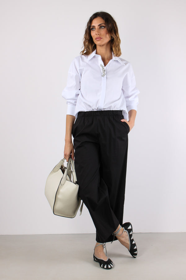 Camicia Over Castone Bianco