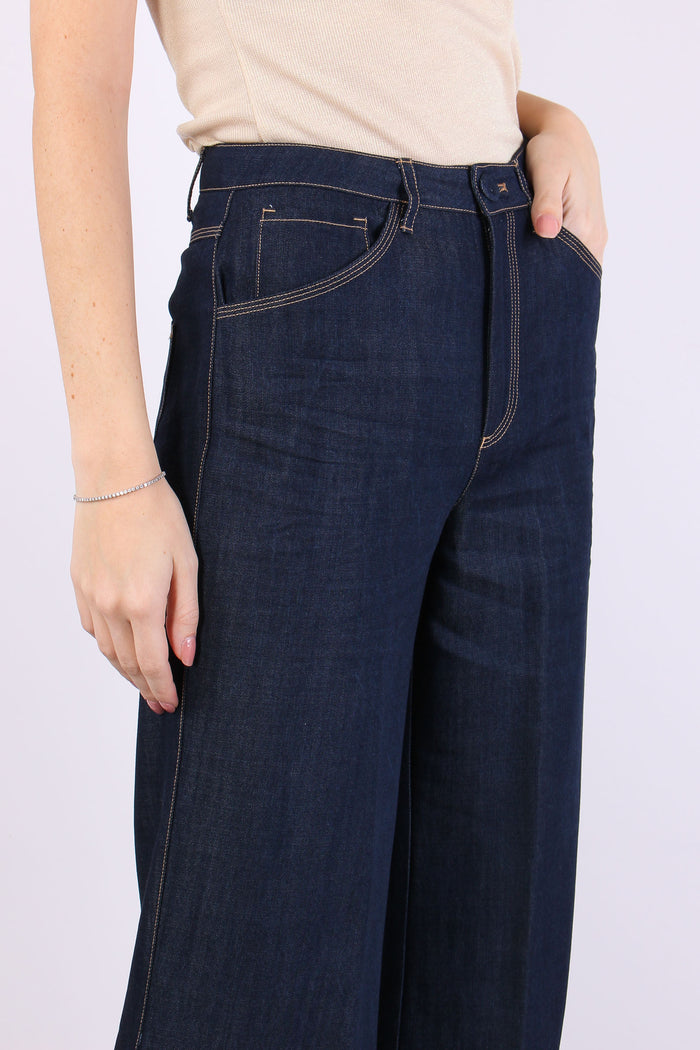 Pantalone Chambry Impunture Co Blu Denim-6
