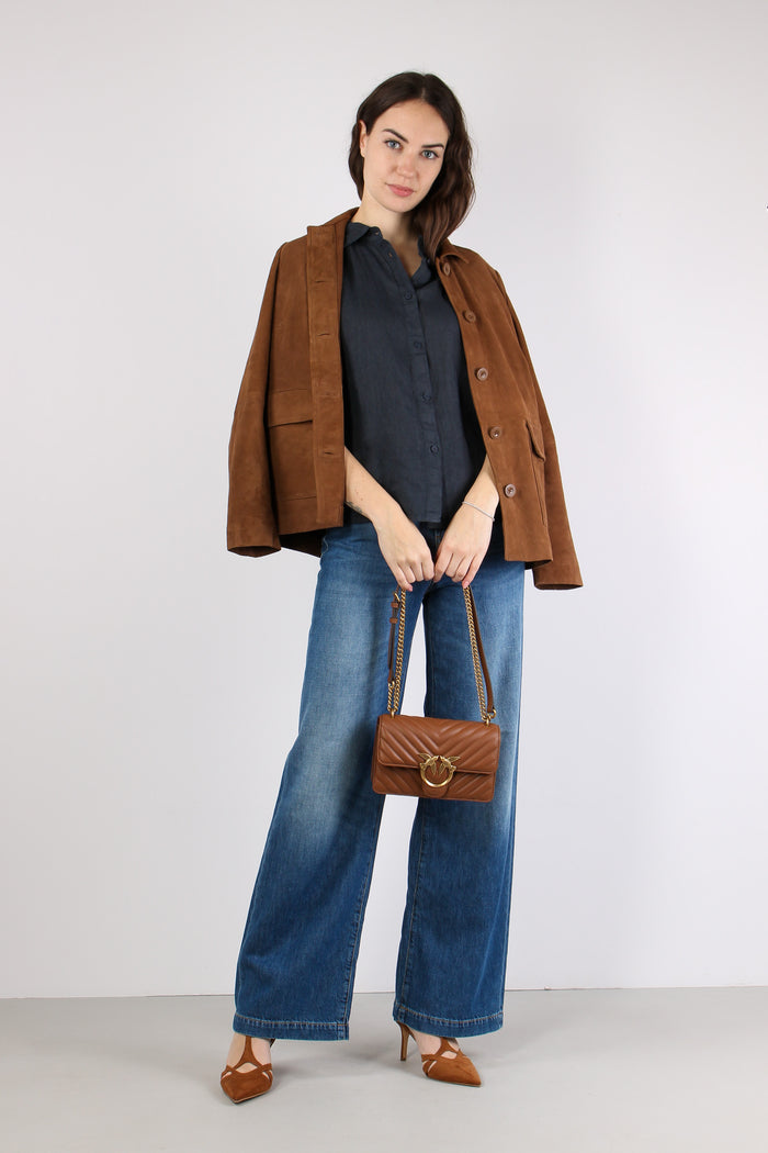 Camicia Over Lino Blue-6