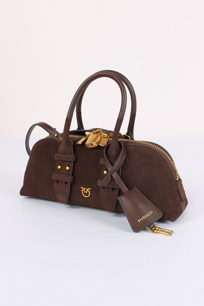 Bowling Bag Suede Marrone/castano-6