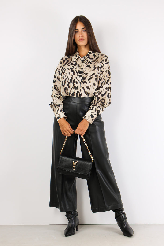 Pantalone Cropped Inserto Ecop Black-5