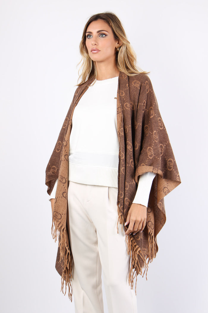 Poncho Frange Maxi Logo T.moro-5