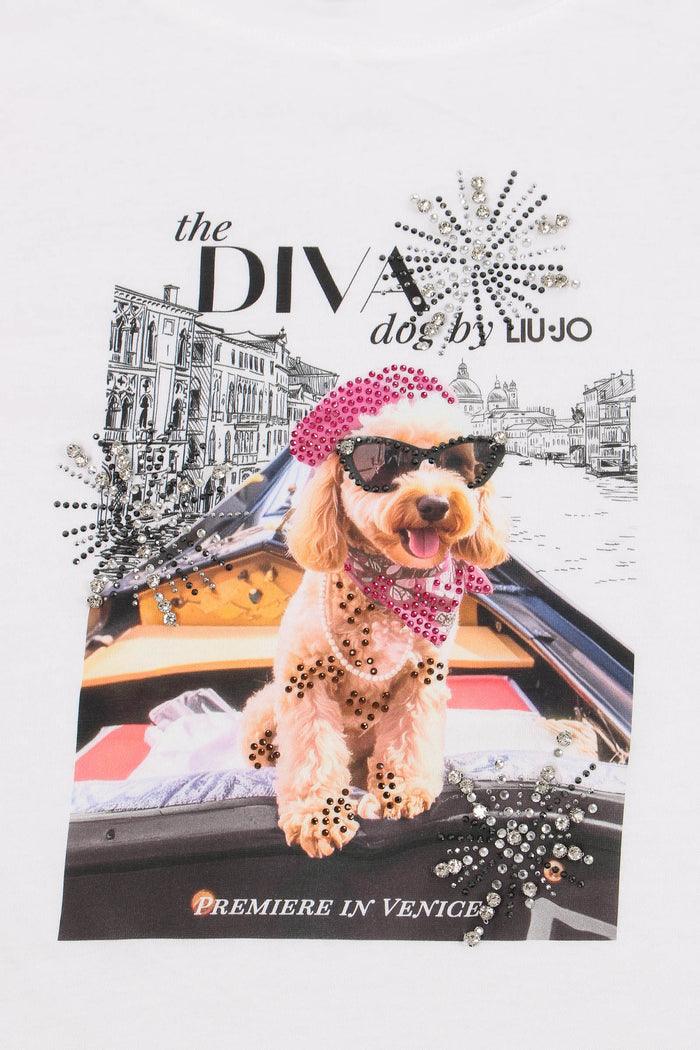 T-shirt M/m Stampa Diva Dog-6