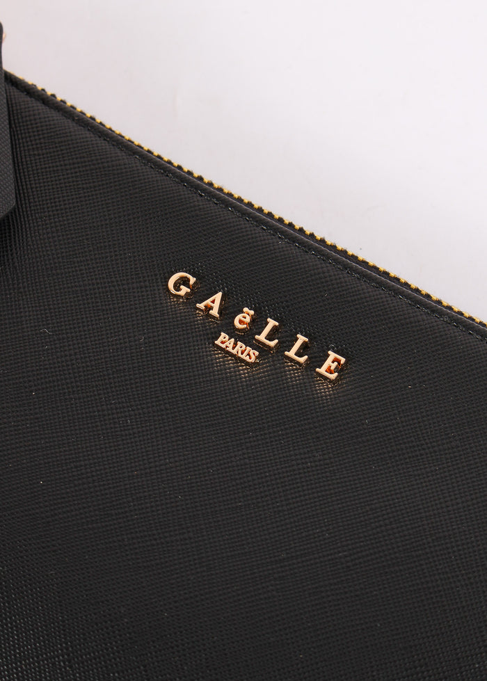 Pochette Saffiano Logo Nero-6