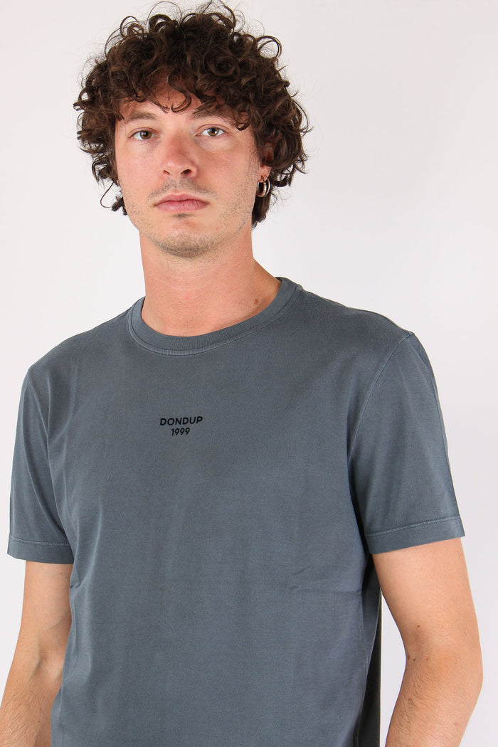T-shirt Scritta Centrale Steel Grey-7