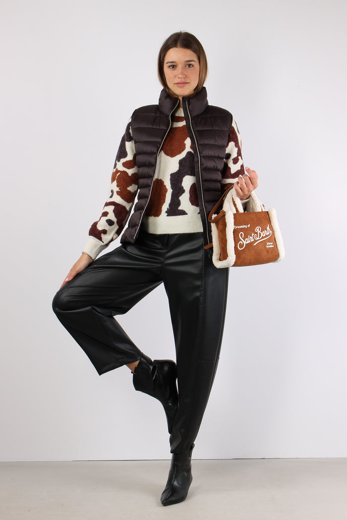 Lynn Gilet 100 Grammi Brown Black-7