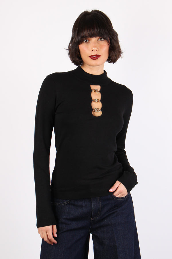 Angiolina Maglia Mezzo Collo Black