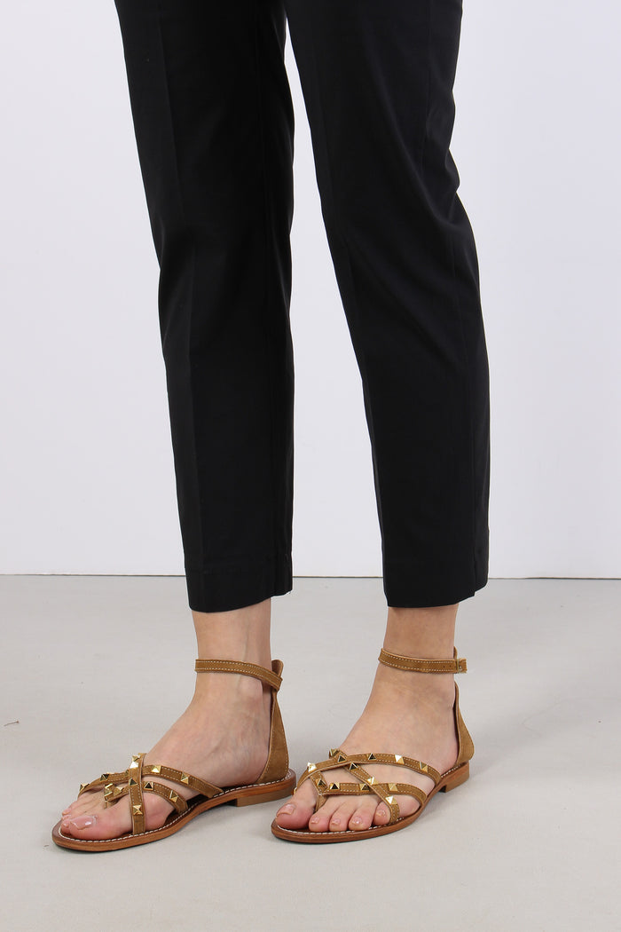 Pantalone Stretto Spacchetti Nero-7
