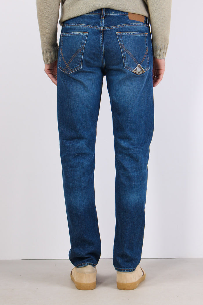 Denim Slim Fit Cotone Riciclat Denim-4