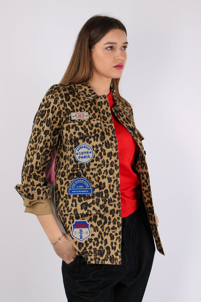 Giacca Over Fantasia Patch Leopard-11