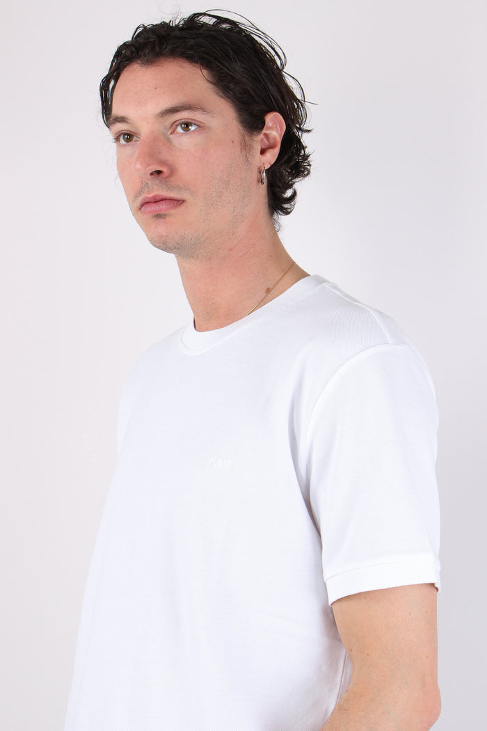 T-shirt Piquet Bianco-6