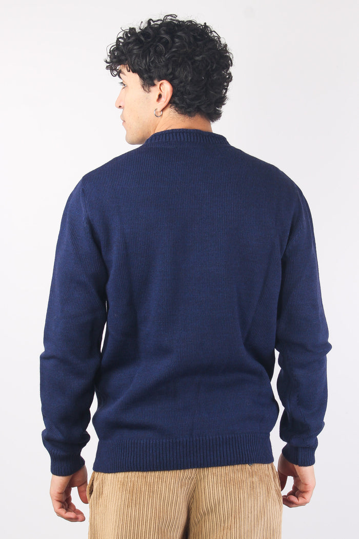 Maglia Treccia Blu-2