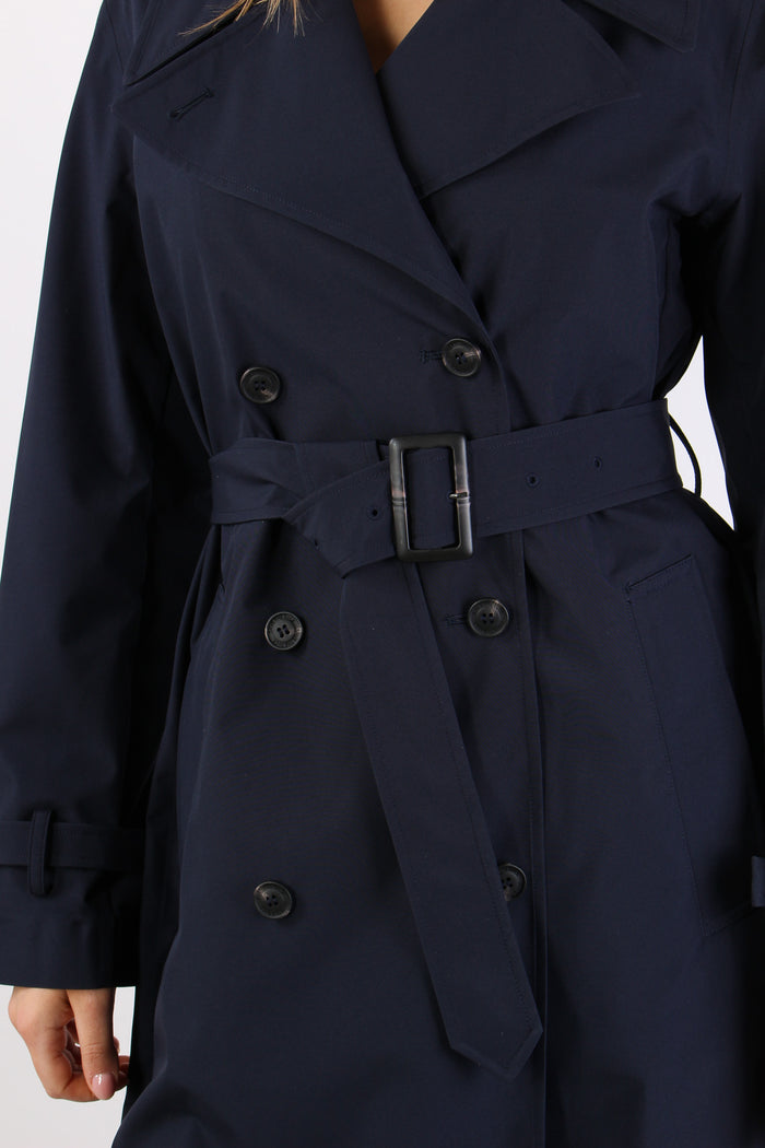 Talya Trench Medio Blue Black-9