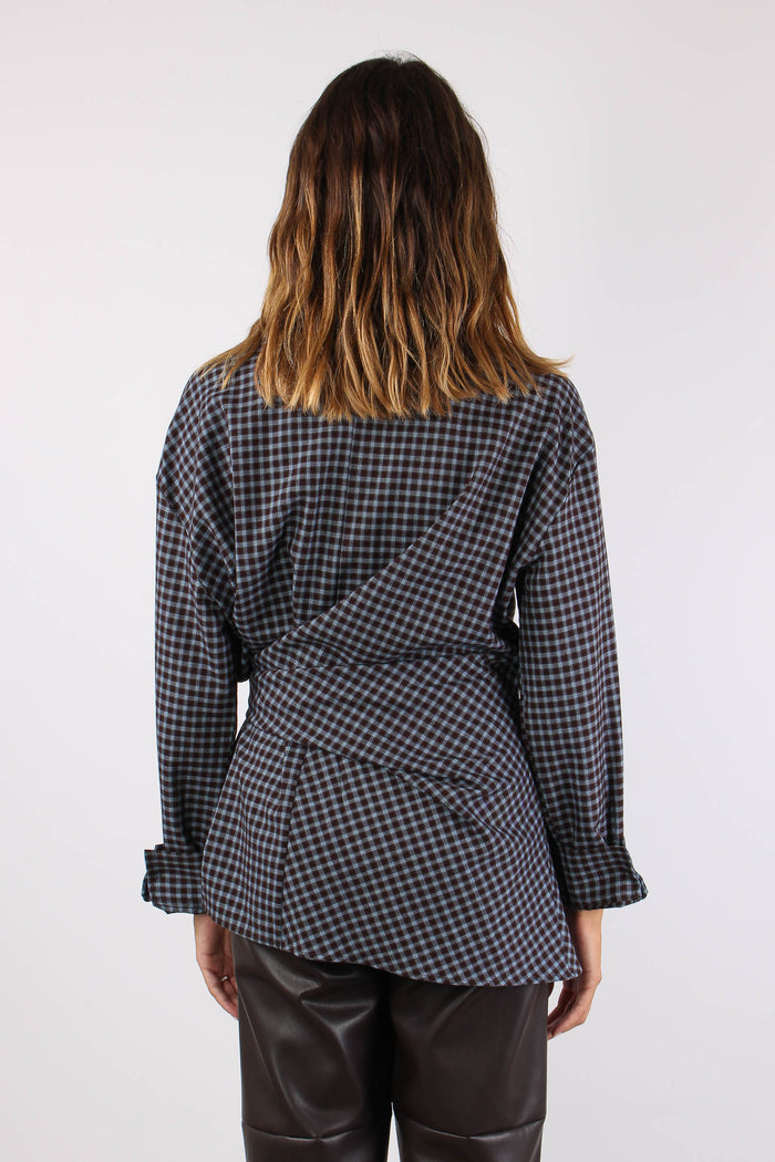 Camicia Microcheck Fiocco Moro-5