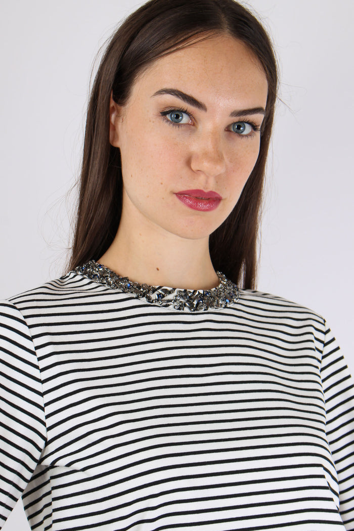 Reichard Maglia Riga Applicazi Nero/bianco-6