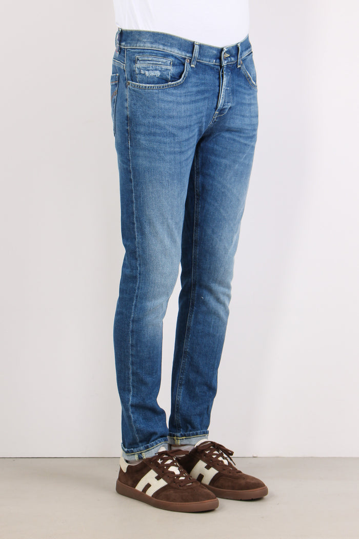 George Denim Slim Fit Vita Bassa Denim Medio-6