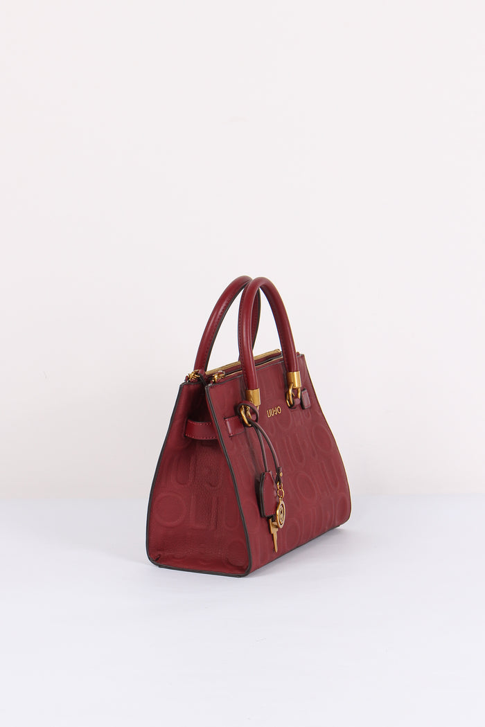 Mini Tote Logo 3d Deep Bordeaux-6
