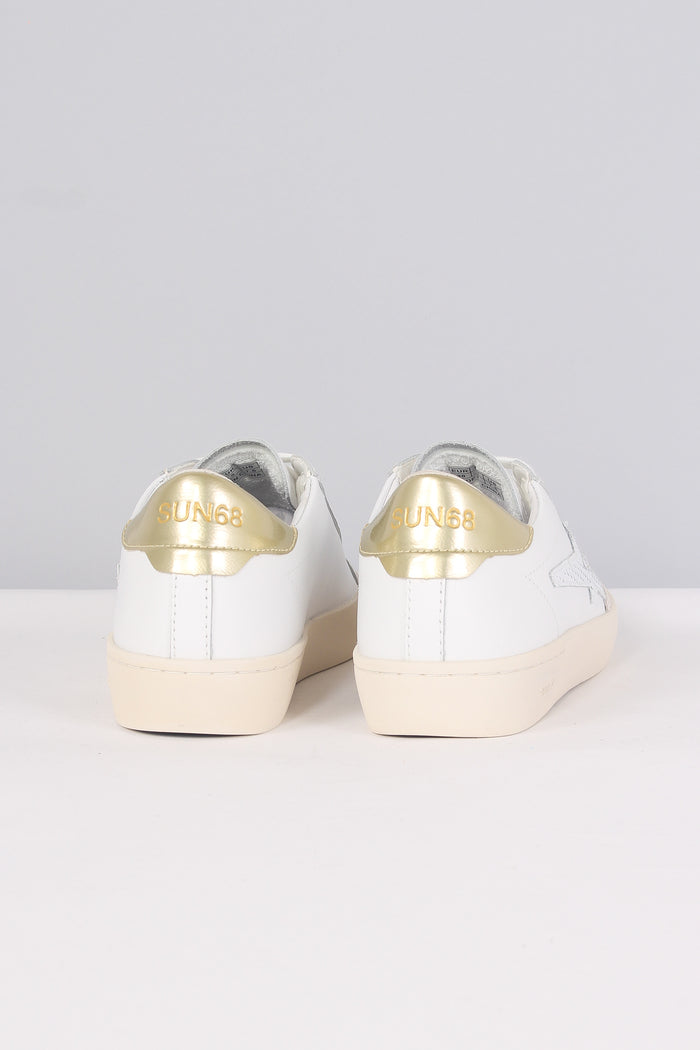 Sneaker Katy Leather Bianco/oro-3