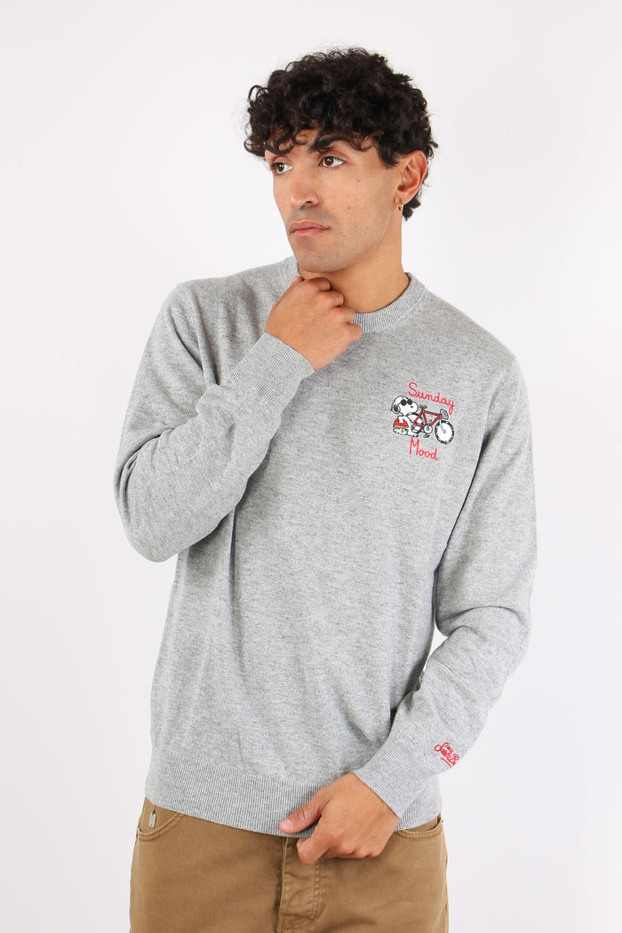 Girocollo Snoopy Bike Grigio