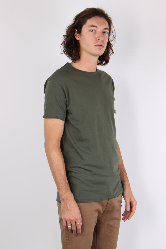 T-shirt Manica Corta Cotone Militare-5