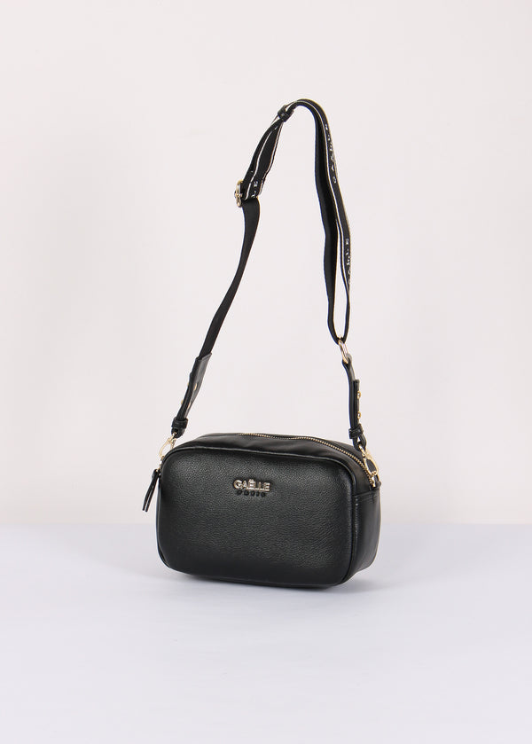 Camera Bag Tracolla Logo Nero-2