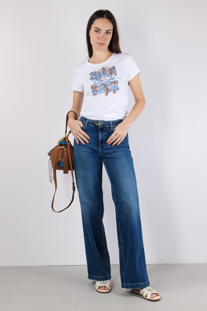 Jeans Good Flare Denim Scuro-5