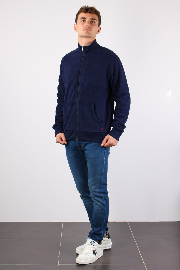 Felpa Mezzo Collo Cruise Navy