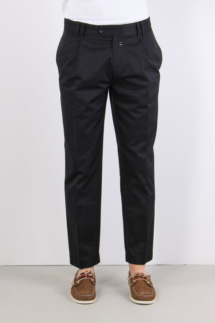 Tela Pantalone Largo Nero-2