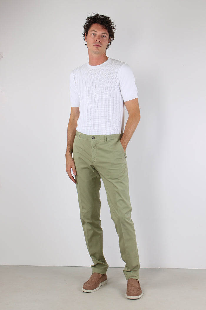 Pantalone Classico Elastico Te Salvia