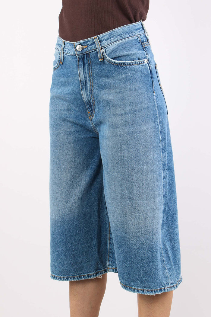 Bermuda Denim Tencell Denim Chiaro-6