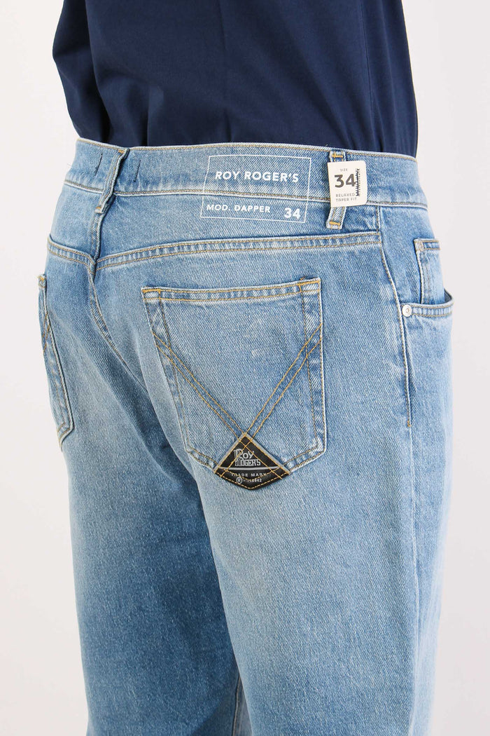 Denim Tapered Relaxed Denim Medio-8
