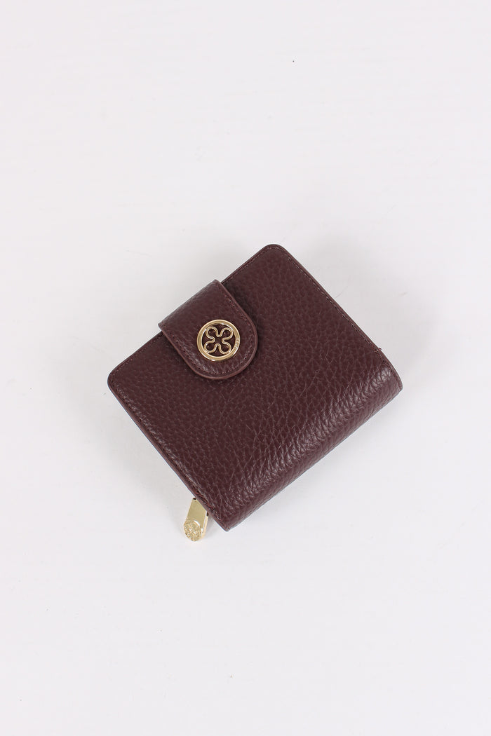 Federica W Portafoglio Piccolo Bordeaux-2