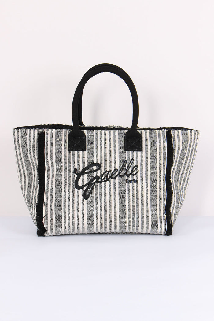 Maxi Tote Frange Riga Nero