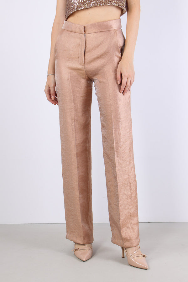 Pantalone Fluido Spalmato Blush-2