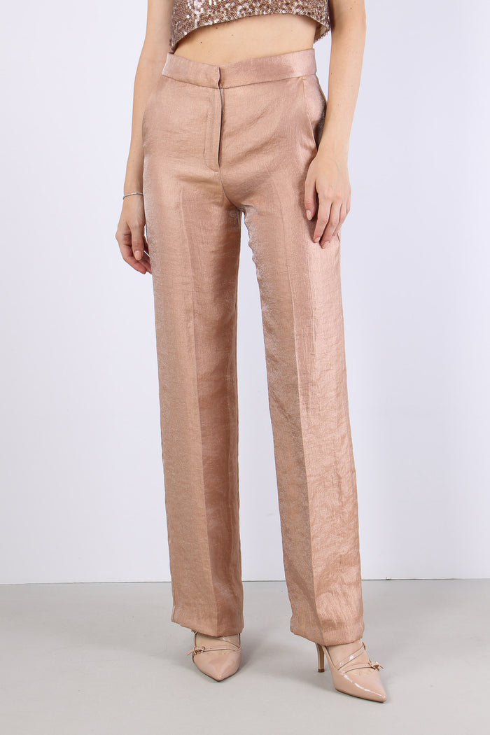 Pantalone Fluido Spalmato Blush-2