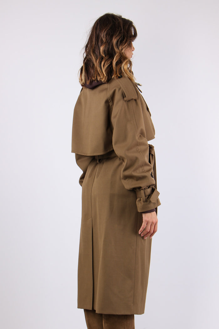 Trench Cotone Ricamo Interno Militare-11