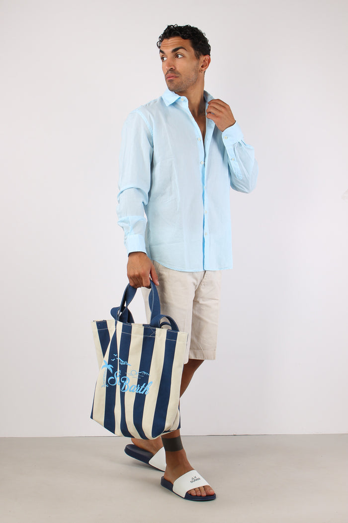 Essential Bag Canvas Blu/beige-9