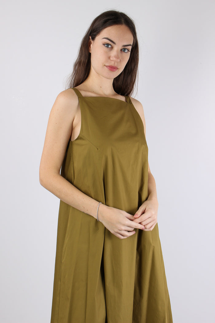 Abito Lungo Cotone Olio-8