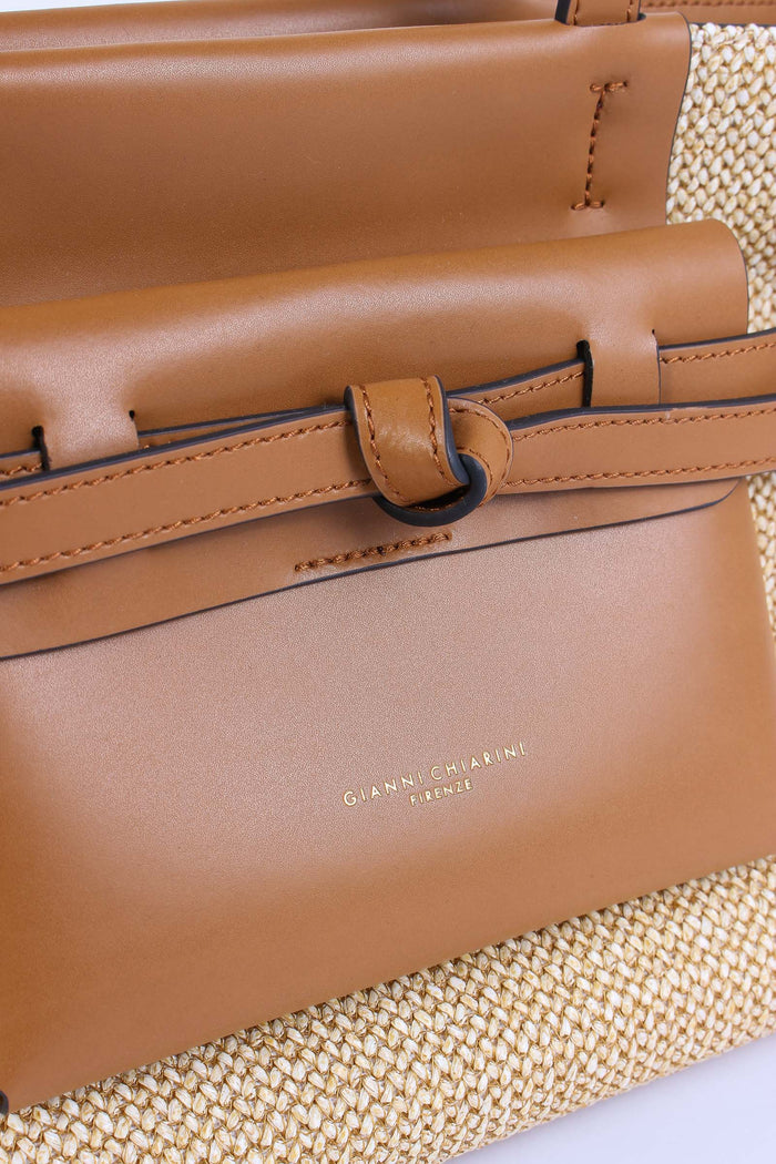 Belty Shopping Mini Rafia Naturale/cuoio-10