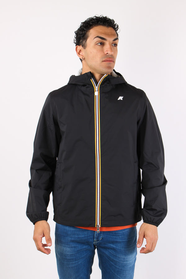 Giubbotto Cappuccio Stretch Black Pure-2